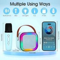Premium Portable Bluetooth Speaker With Wireless Mic And karaoke Mode