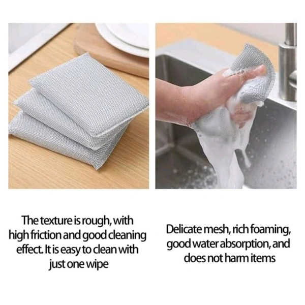 Trending Long Life Dish Washing Steel Wire Magic Sponge