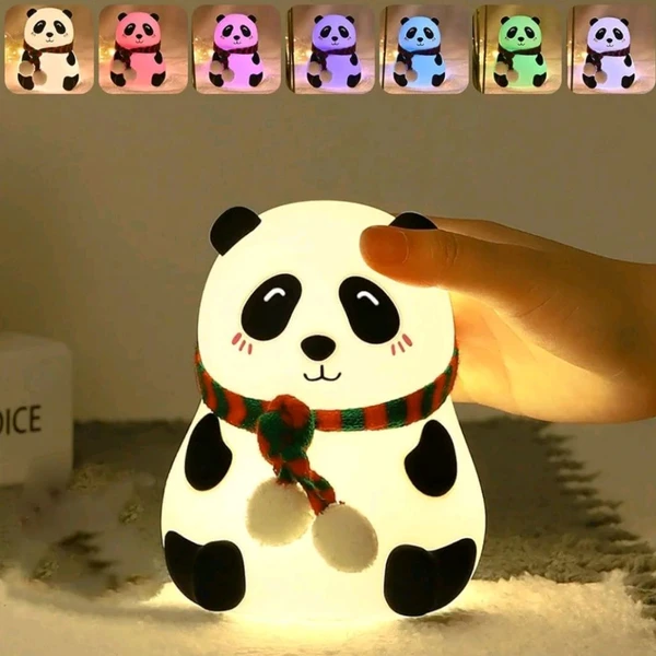 Trending Oaw Super Cute Rechargable Color Change Panda Light (Type C Charging) 