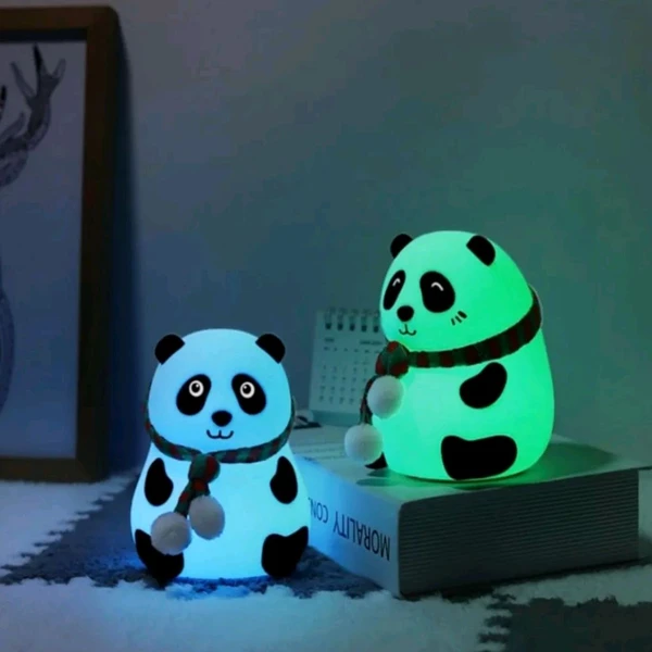 Trending Oaw Super Cute Rechargable Color Change Panda Light (Type C Charging) 