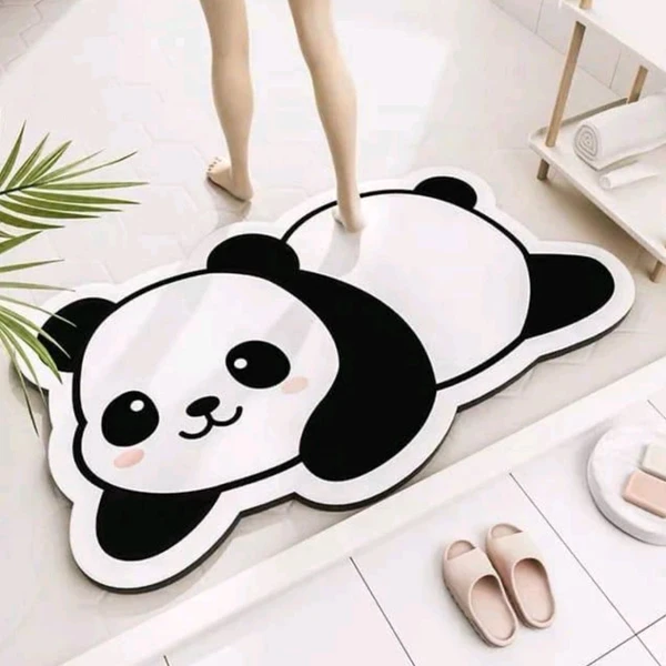 High Thickness Cute Anti Slip Water Absorbing Panda Mat