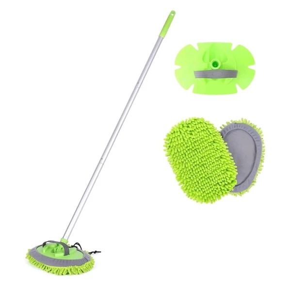 Premium Extendable Long Microfiber Car Cleaning Brush With Detachable Head For Easy Hand Cleaning