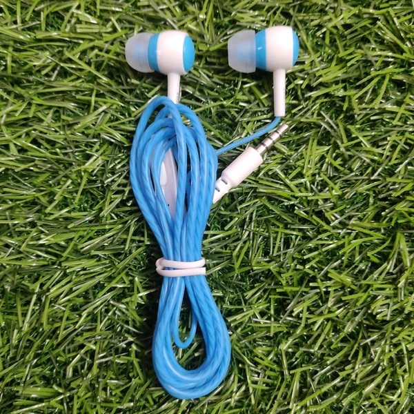 RD RX-40  Earphone With Mic Support And Extra Wire Safety Coating (Blue)