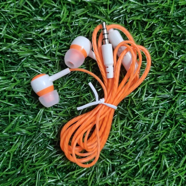 RD RX-40 Earphone With Mic Support And Extra Wire Safety Coating (Orange)