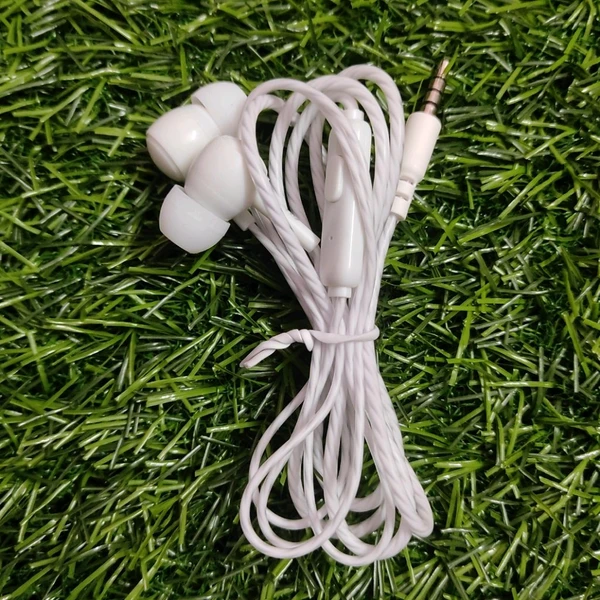 RD RX-40 Earphone With Mic Support And Extra Wire Safety Coating (White)