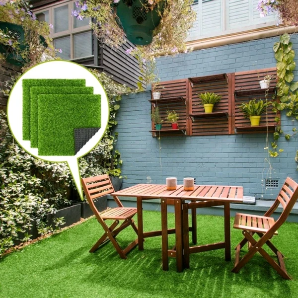 Artificial Grass Square Mat (9×9 inches)