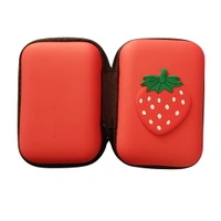 Cute Strawberry Headphone And Coin Case with Purse