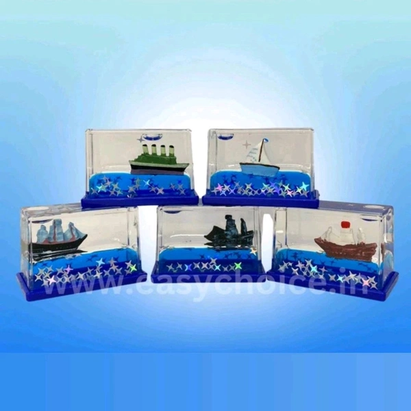  Trending Cute Wavy Mini Ships With Shining Glitters (5×3.3cms)