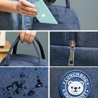 Premium Solid Colored Insulated Lunch Bag 