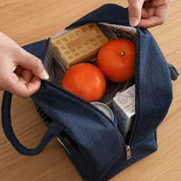 Premium Solid Colored Insulated Lunch Bag 
