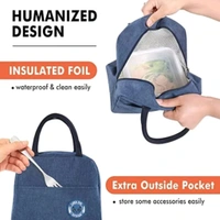 Premium Solid Colored Insulated Lunch Bag 
