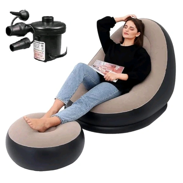 2 in 1 High Quality Inflatable Sofa Set With Pump For Air Filling