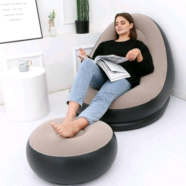 2 in 1 High Quality Inflatable Sofa Set With Pump For Air Filling