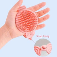 2 in 1 Double Sided Soft Body Bath Brush With Scalp Massaging Brush 