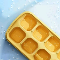 High Quality Multicolored Thick Flexible Silicone Ice Cube Mould Tray For Ice Cube Making And Easy Removal