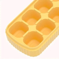 High Quality Multicolored Thick Flexible Silicone Ice Cube Mould Tray For Ice Cube Making And Easy Removal
