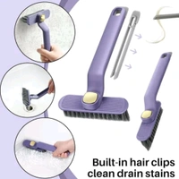 High Quality 2 in 1 Head Rotatable Handle Brush With Waste Plucker For Easy Cleaning