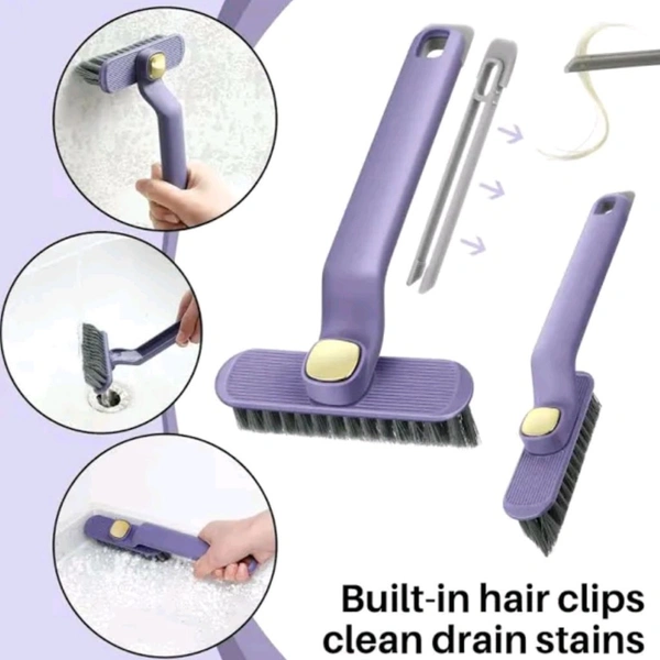 High Quality 2 in 1 Head Rotatable Handle Brush With Waste Plucker For Easy Cleaning