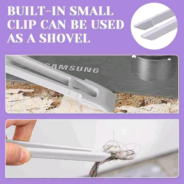 High Quality 2 in 1 Head Rotatable Handle Brush With Waste Plucker For Easy Cleaning