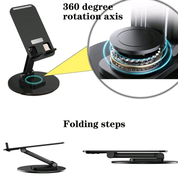 High Quality Metalic Strong Base 360° Rotatable Mobile Stand With Strong Holding Support 