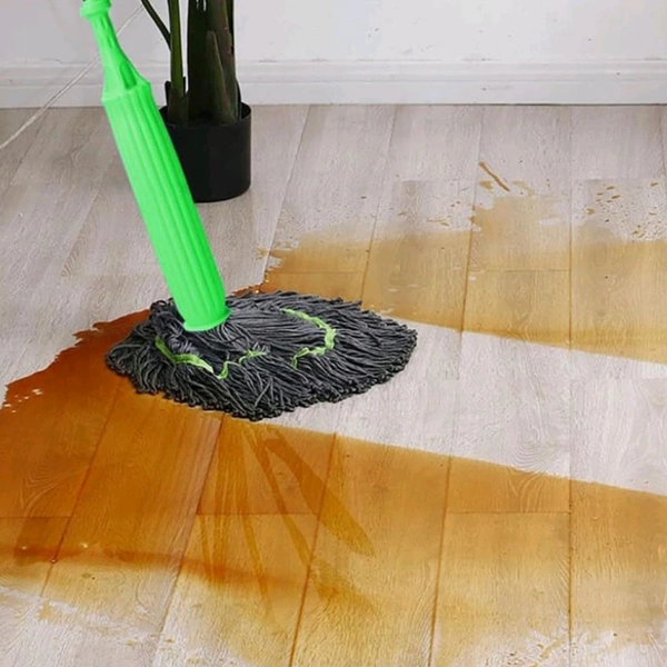 Trending 360° Green Rotatable Adjustable Twist Mop With Wide Water Absorbing Microfiber Wet And Dry Brush