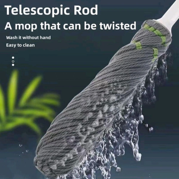 High Quality Long Handle Twist Mop With Wide Water Absorbing Microfiber Head