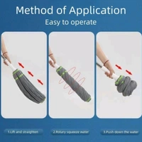 High Quality Long Handle Twist Mop With Wide Water Absorbing Microfiber Head