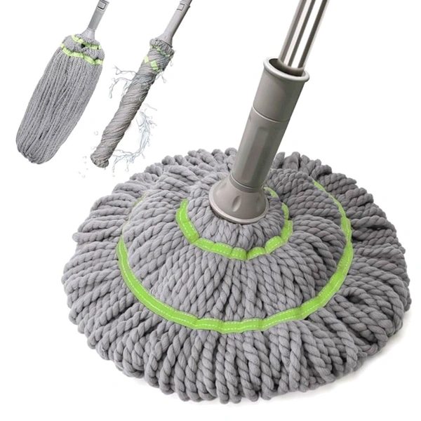 High Quality Long Handle Twist Mop With Wide Water Absorbing Microfiber Head