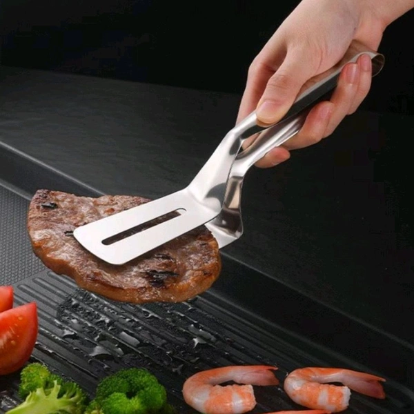 High Quality Easy Frying, Grilling And Hot Serving Double Clip Kitchen Tong