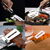 High Quality Easy Frying, Grilling And Hot Serving Double Clip Kitchen Tong