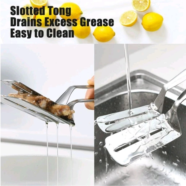 High Quality Easy Frying, Grilling And Hot Serving Double Clip Kitchen Tong