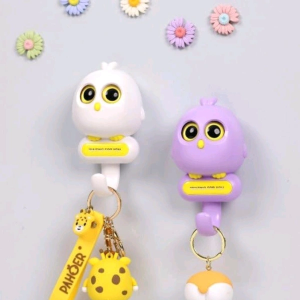 Premium Super Cute Waiting For You Owl With Eye Opening Keychain Holder Hook