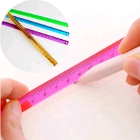 Cute Colorful 15cm Solid Crystal Triangle Pyramid Scale Ruler