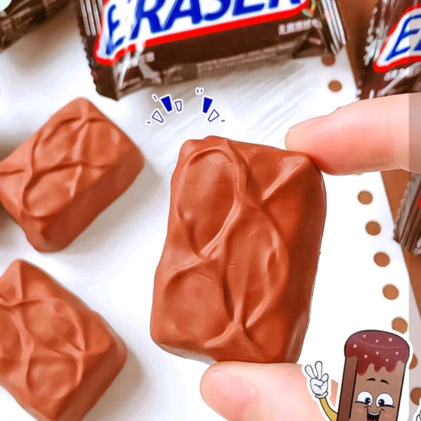 High Quality Kids Favorite Snickers Like Chocolate Eraser