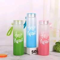 Trending High Quality Hello Master Glass Bottle With Cute Gradient Colors