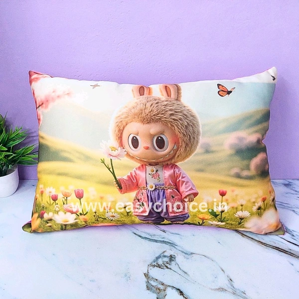 Big Sized Super Cute Treding Lovely Nature With Butterfly Labubu Pillow (44×30cms) EC947