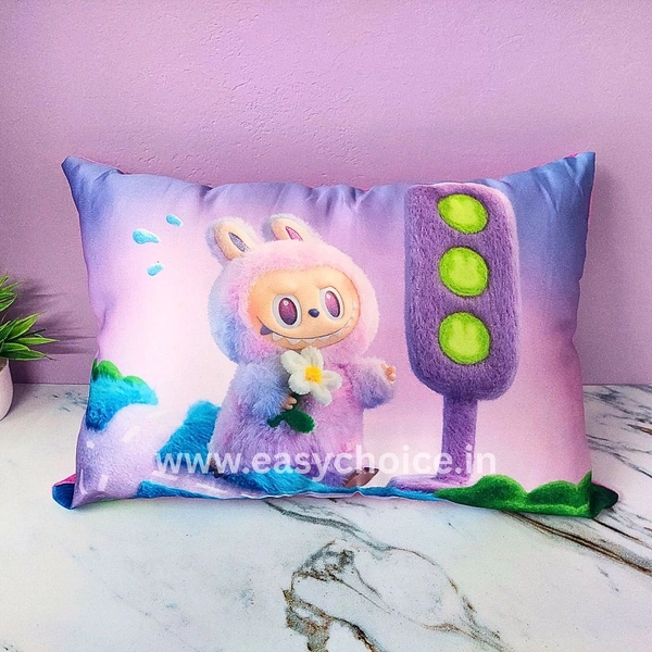 Big Sized Super Cute Treding Lovely Purple Labubu Pillow (44×30cms) EC948