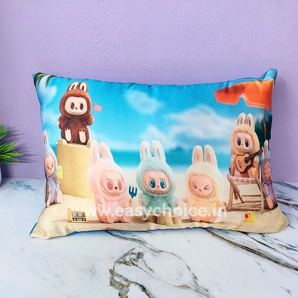 Big Sized Super Cute Treding Lovely All In One Beach Labubu Pillow (44×30cms) EC952