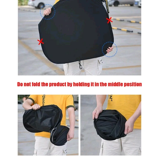 High Quality Big Sized Double Sided Foldable Car Protective Sun Shade  MC955