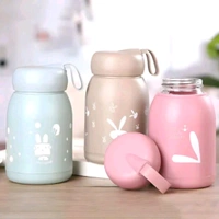 High Quality Multicolored Cute Rabbit Bunny Glass Bottles With Thick Plastic Lamination