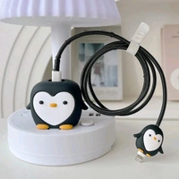 Super Cute Premium Designed 3 in 1 360° Protective Case For Iphone 18W & 20W Charging Adapter And Cable (Random Designs) 