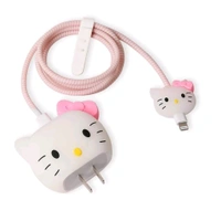 Super Cute Premium Designed 3 in 1 360° Protective Case For Iphone 18W & 20W Charging Adapter And Cable (Random Designs) 