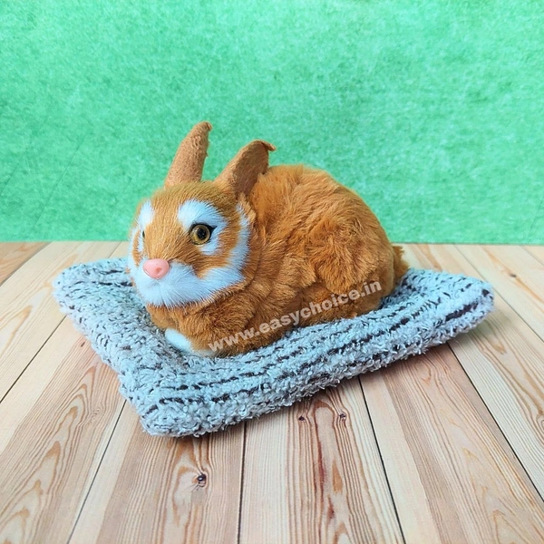 Trending Super Cute Car Dashboard And Table Decor Realistic Sitting Rabbit