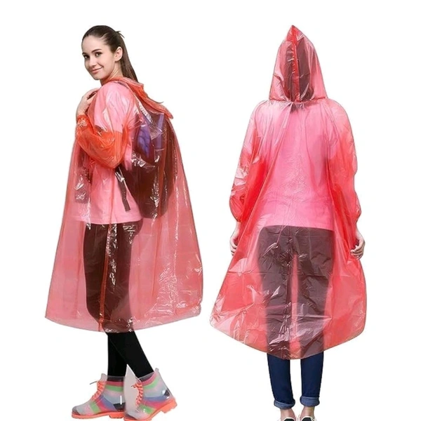 Travel Friendy Emergency Rain Cover With Cute Keychain Ball (Upto 2 or 3 Uses) 