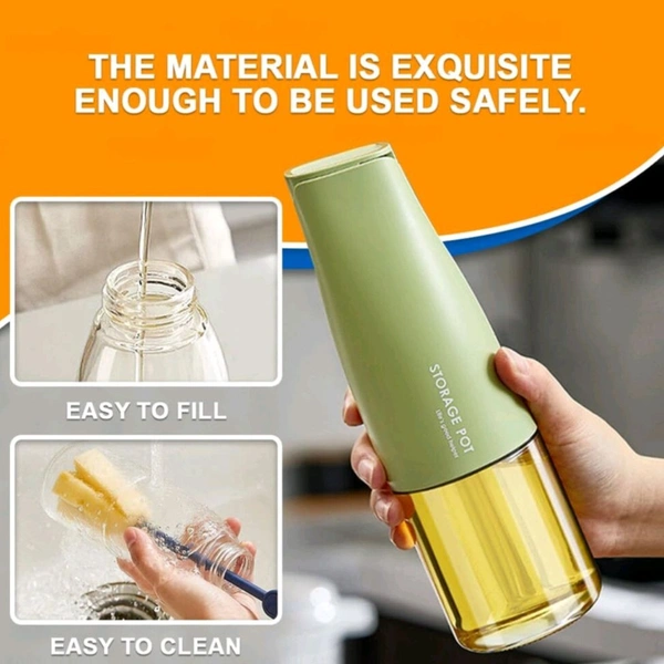 Premium Automatic Open And Close Flip Oil Dispenser With Cute Matt Finish Grip For Strong Hold