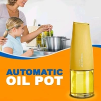 Premium Automatic Open And Close Flip Oil Dispenser With Cute Matt Finish Grip For Strong Hold