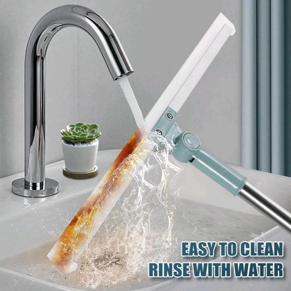 Premium Telescopic Extendable Long Wiper Mop With Wide Wiping Head For Perfect Floor Cleaning (35cm Head) 