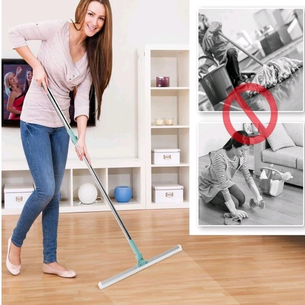 Premium Telescopic Extendable Long Wiper Mop With Wide Wiping Head For Perfect Floor Cleaning (35cm Head) 