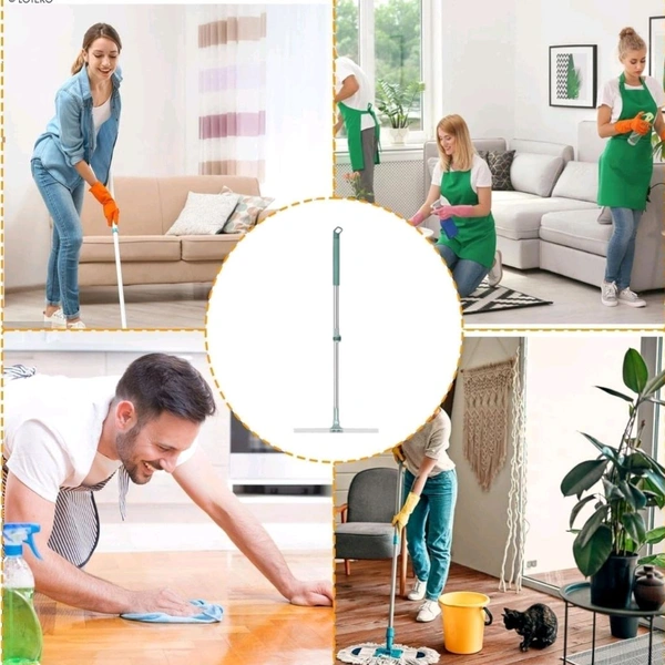 Premium Telescopic Extendable Long Wiper Mop With Wide Wiping Head For Perfect Floor Cleaning (35cm Head) 