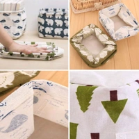 Multipurpose Cute Colourful Canva Storage Organizer With Space Saving Foldable Option